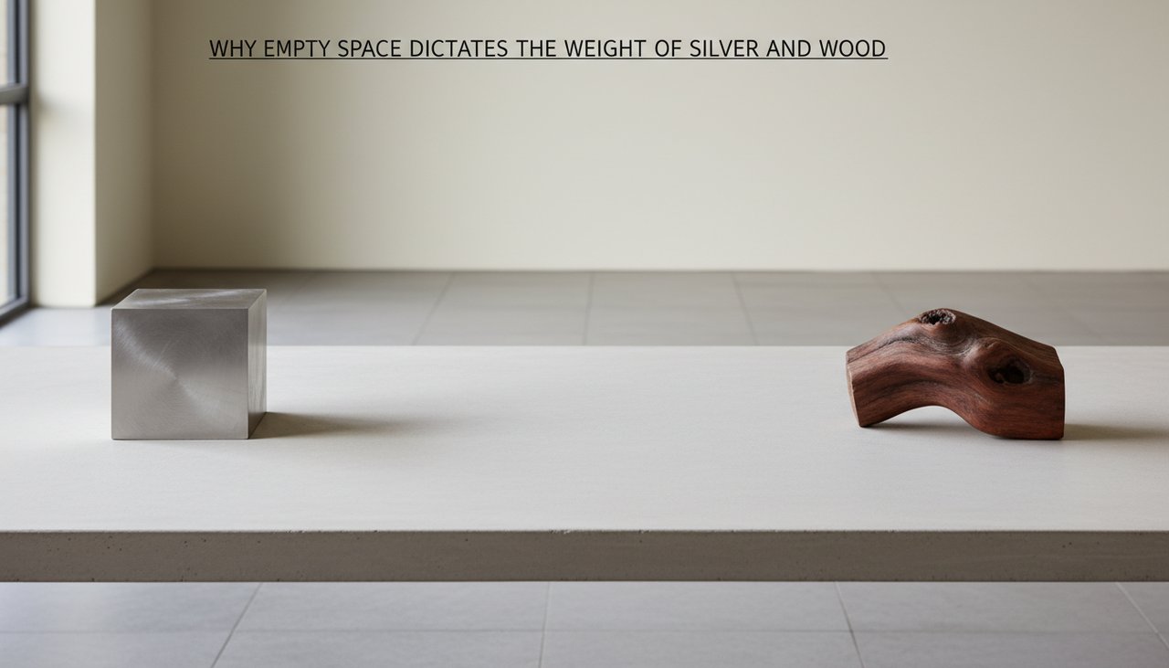 Why Empty Space Dictates the Weight of Silver and Wood Why Empty Space Dictates the Weight of Silver and Wood