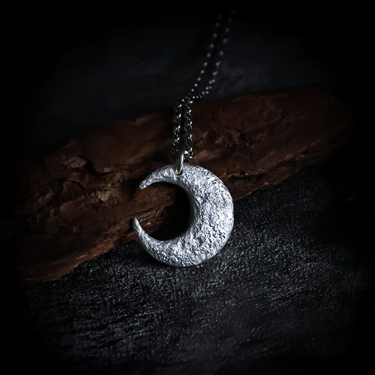 Moon Balance Necklace Pendant in 999 Silver Moon Balance Necklace Pendant in 999 Silver - 6