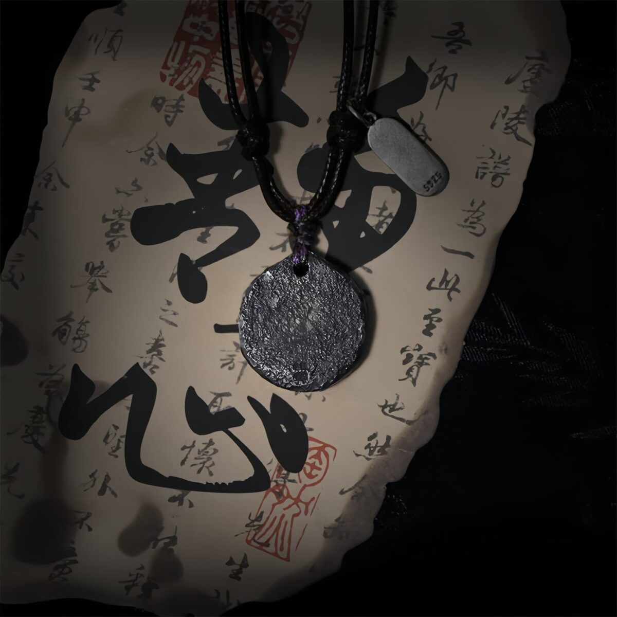 Yin Yang Harmony Necklace Pendant in 999 Silver and 24K Gold - 4