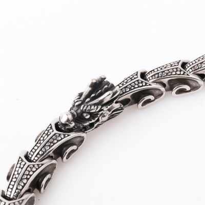 Tibetan Dragon Necklace and Bracelet in Titanium Steel Tibetan Dragon Necklace and Bracelet in Titanium Steel - 10