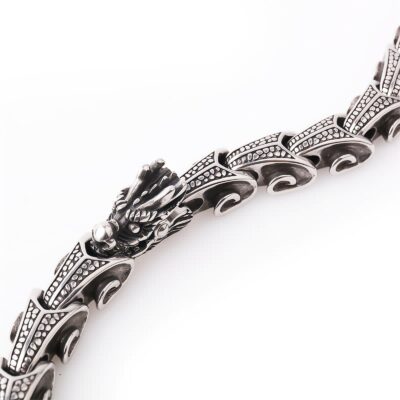 Tibetan Dragon Necklace and Bracelet in Titanium Steel Tibetan Dragon Necklace and Bracelet in Titanium Steel - 9
