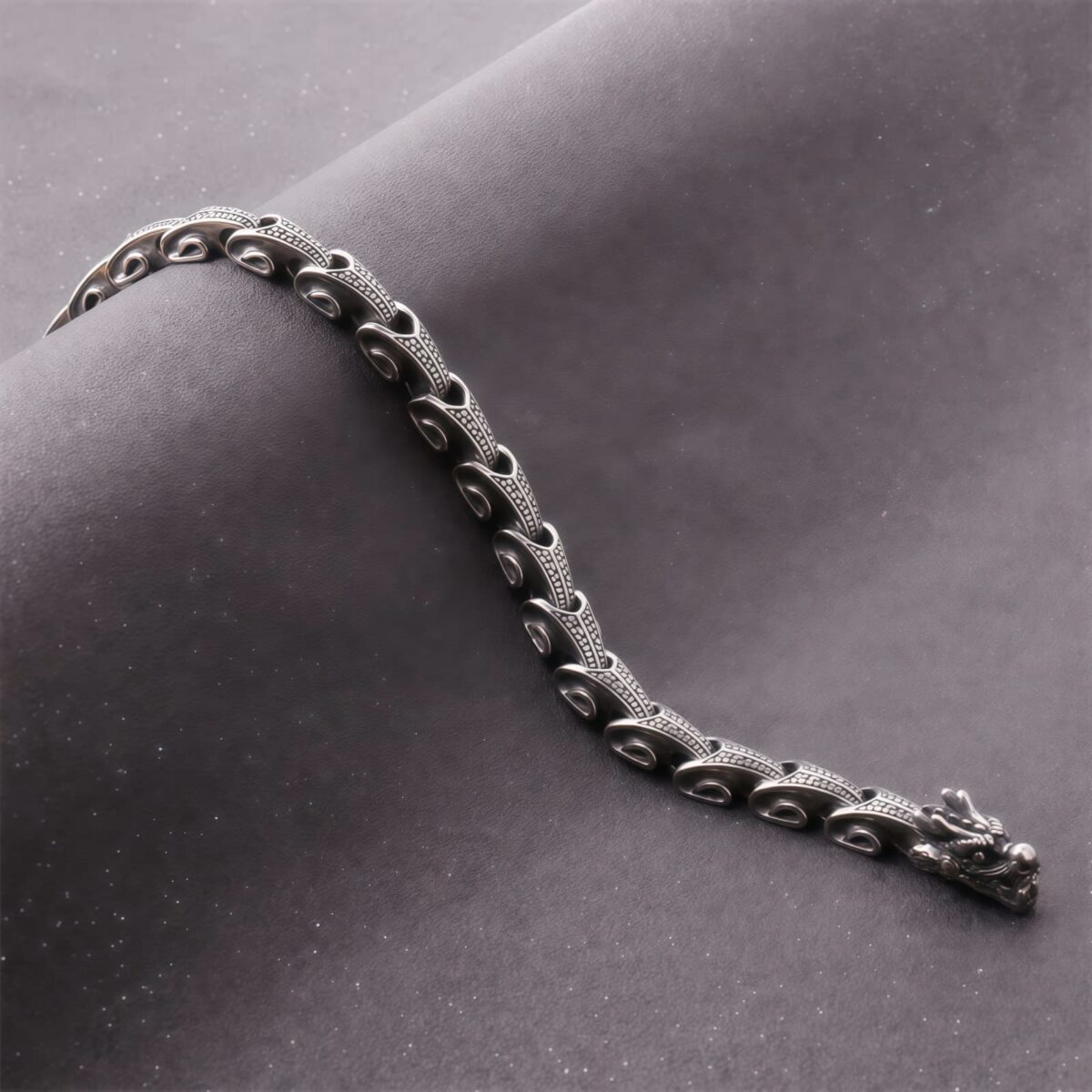 Tibetan Dragon Necklace and Bracelet in Titanium Steel Tibetan Dragon Necklace and Bracelet in Titanium Steel - 6