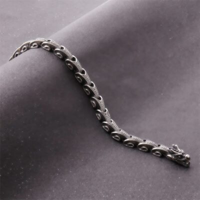 Tibetan Dragon Necklace and Bracelet in Titanium Steel Tibetan Dragon Necklace and Bracelet in Titanium Steel - 6