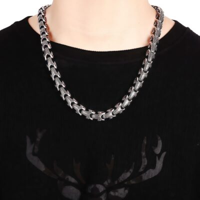 Tibetan Dragon Necklace and Bracelet in Titanium Steel Tibetan Dragon Necklace and Bracelet in Titanium Steel - 15