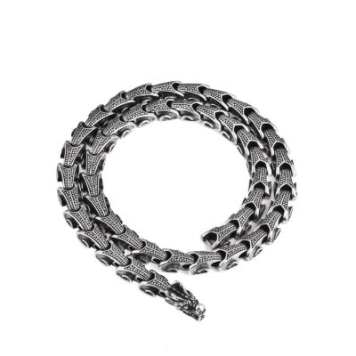 Tibetan Dragon Necklace and Bracelet in Titanium Steel Tibetan Dragon Necklace and Bracelet in Titanium Steel - 11