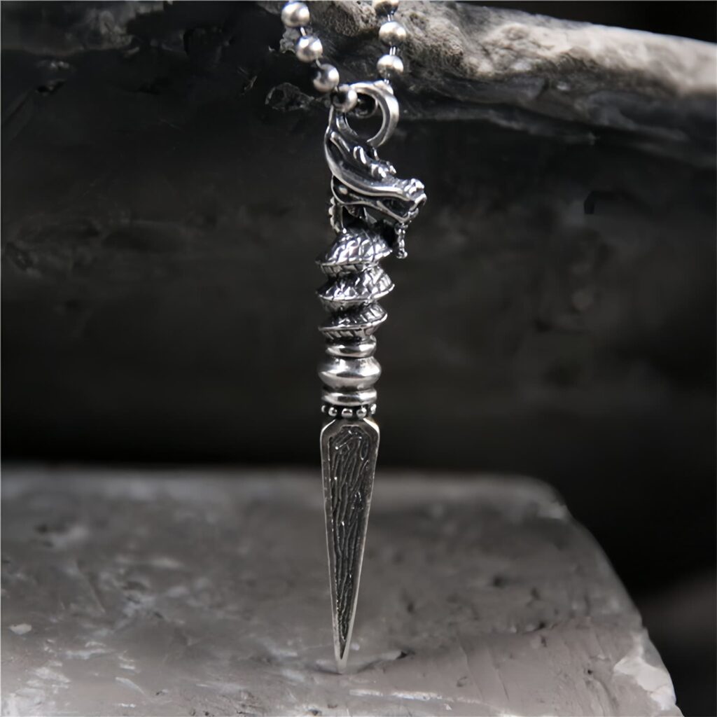 Dragon Dorje Vajra Necklace Pendant